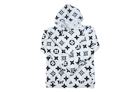 louis vuitton faux fur hoodie